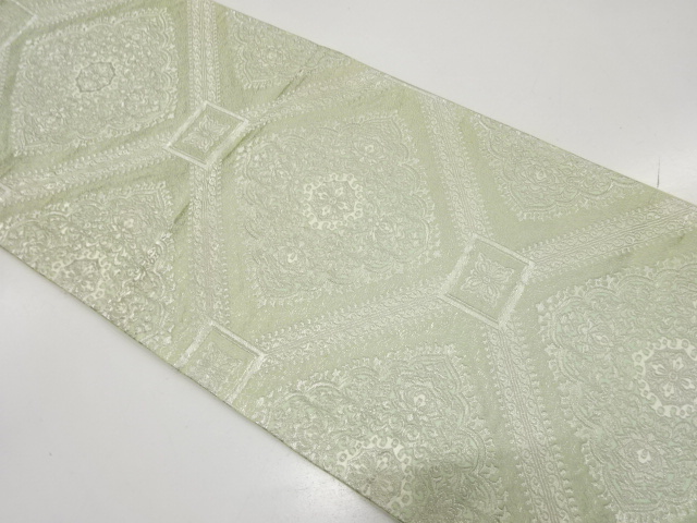 アンティーク　花蜀江模様織り出し袋帯（材料）